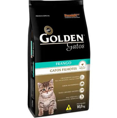 Ração Golden Gatos Filhotes Frango 10,1kg
