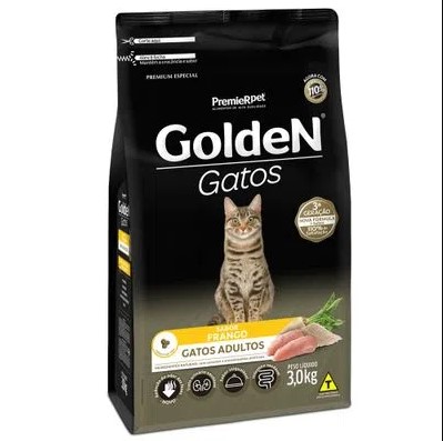 Ração Golden Gatos Adultos Frango 3kg