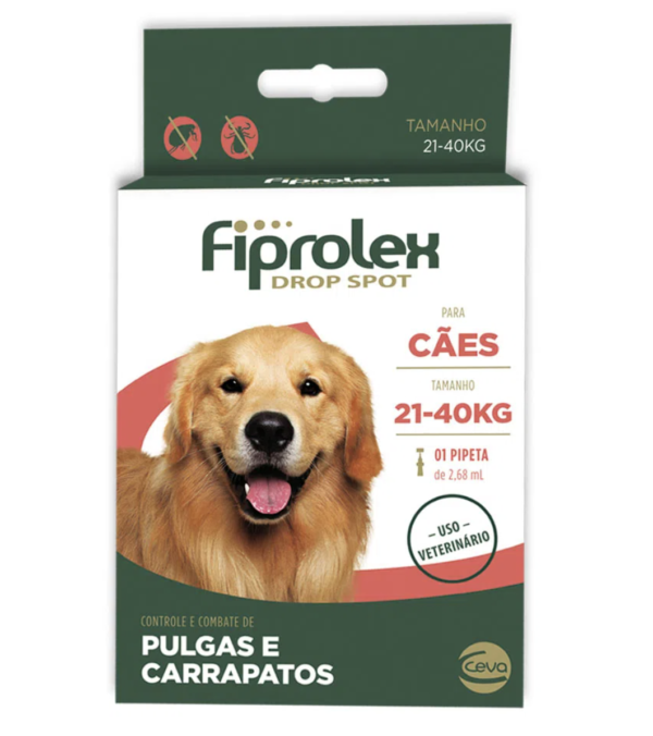 Antipulgas Fiprolex para Cães 21 até 40kg Unitário