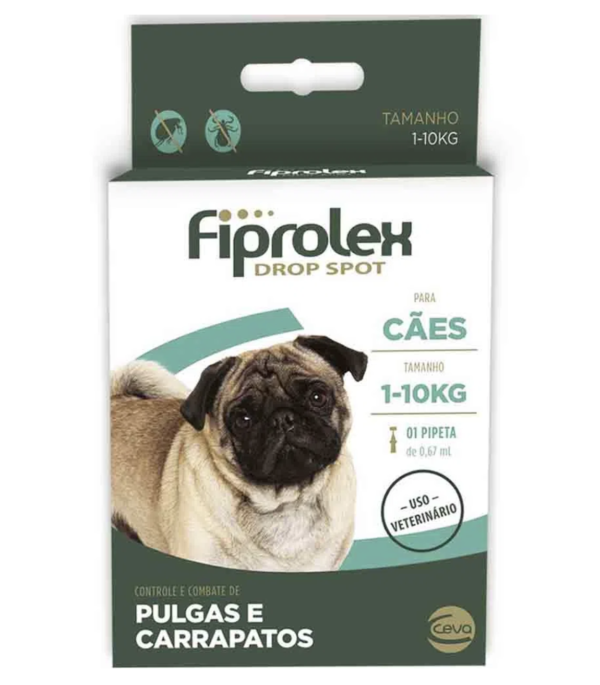 Antipulgas Fiprolex para Cães até 10kg Unitário