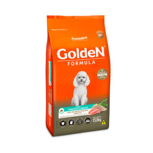 Ração Golden Fórmula Mini Bits Cães Adultos Porte Pequeno Frango e Arroz 15kg