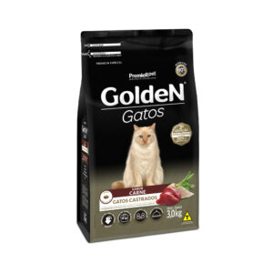 Ração Golden Gatos Castrados Carne 3kg