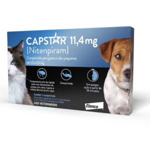Antipulgas Capstar 11,4mg para Cães e Gatos Até 11kg 1 Comprimido