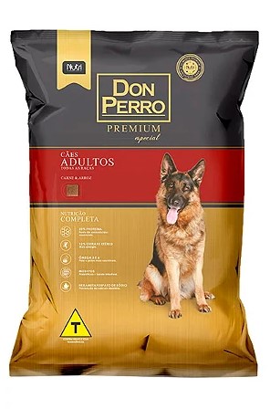 Ração Don Perro Premium Especial Cães Adultos Todas as Raças Carne e Arroz 15kg