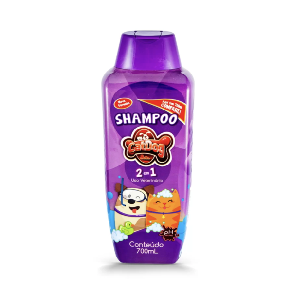 Shampoo 2 em 1 com Condicionador Cat Dog 700ml