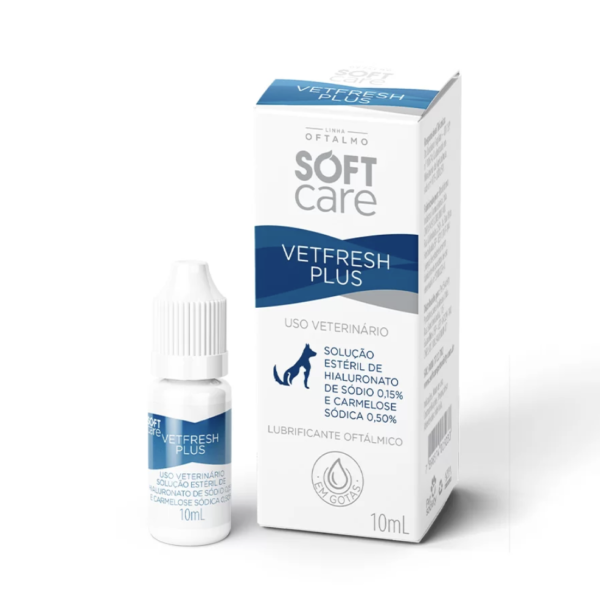 Colírio Soft Care Vetfresh Plus para Cães e Gatos 10ml