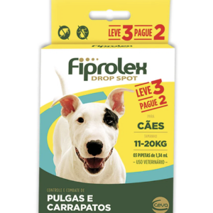 Antipulgas Fiprolex para Cães 11 até 20kg Combo Leve 3 Pague 2