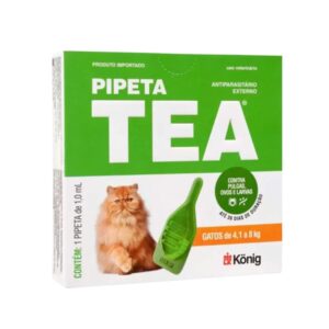 Tea Antipulgas Pipeta 1ml para Gatos de 4 até 8 kg