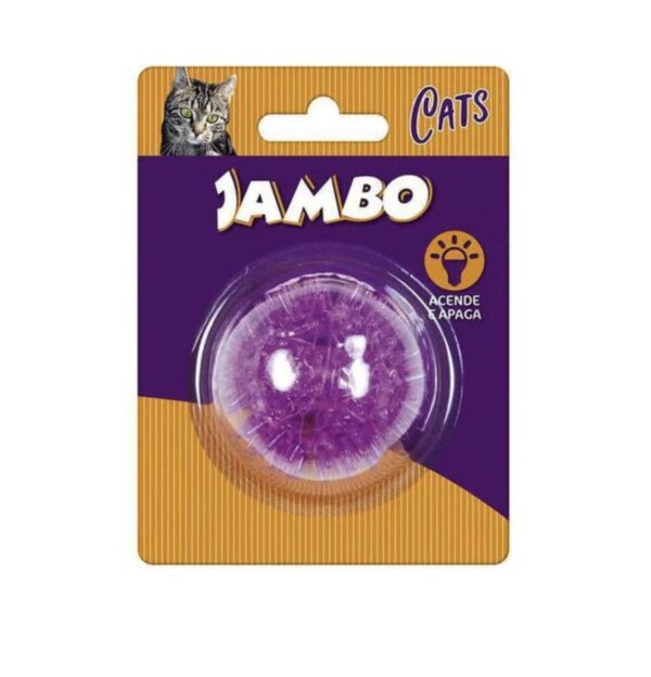 Brinquedo Bola Luz para Gatos Cravinho Roxo Jambo Pet