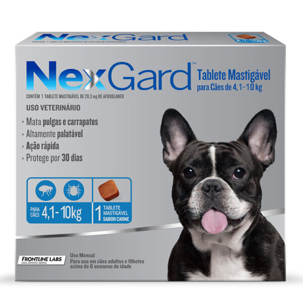 Nexgard Antipulgas e Carrapatos Cães 4,1 até 10kg 1 Comprimido