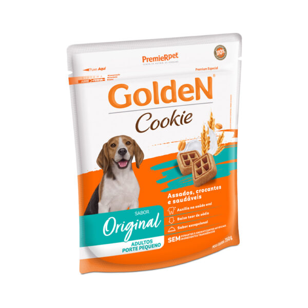 Biscoito Golden Cookie para Cães Adultos de Porte Pequeno Sabor Original 350g