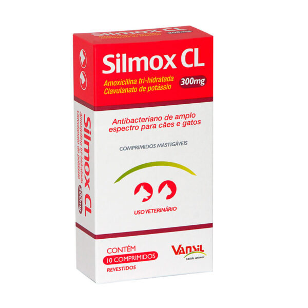 Antibacteriano Silmox CL 300mg para Cães e Gatos