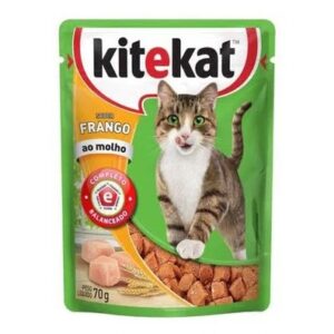 Ração Úmida KiteKat  Gatos Adultos Frango ao Molho 70g