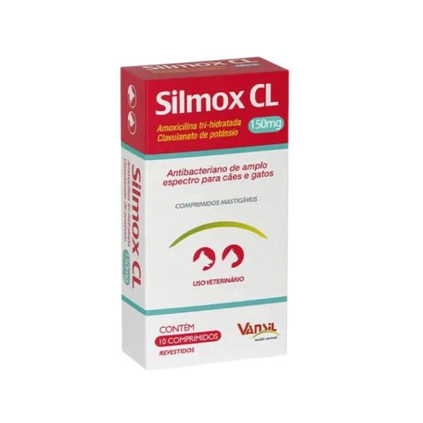 Antibacteriano Silmox CL 150mg para Cães e Gatos