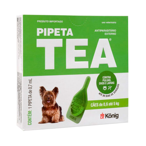 Tea Antipulgas Pipeta 0,7ml para Cães de 0,6 até 5 kg