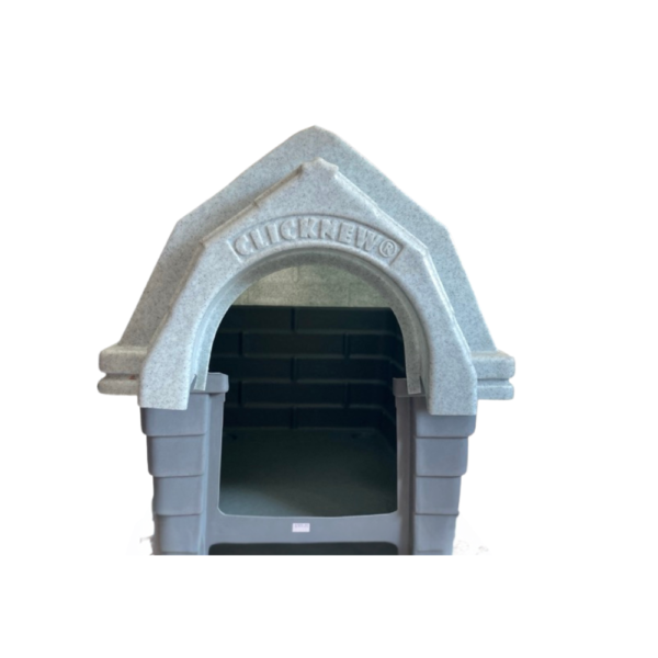 Casa Plástica Clicknew Chaminé Tam 2 Cinza 🏷️ Produto Outlet