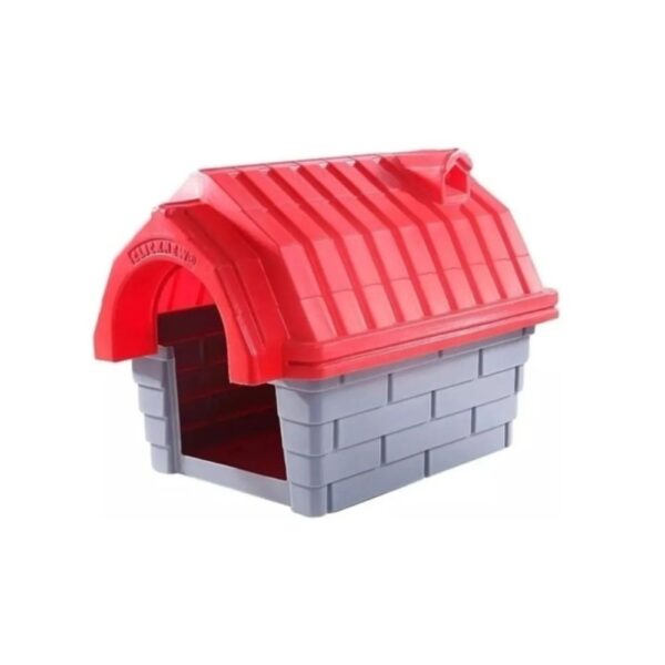 Casa Plástica Clicknew Chaminé Tam 1 Vermelha 🏷️ Produto Outlet