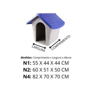 Casinha Plástica Nova House Tam 1 Azul / Rosa 🏷️ Produto Outlet